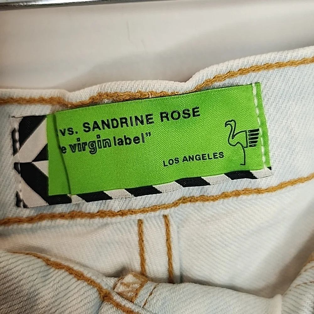 Sandrine Rose by Free People distressed shorts with side zippers size 25